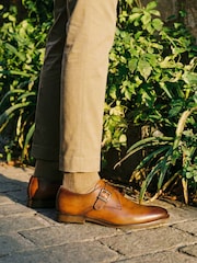 Novo Brown Napoleon Single Buckle Monk Shoes - Image 1 of 4
