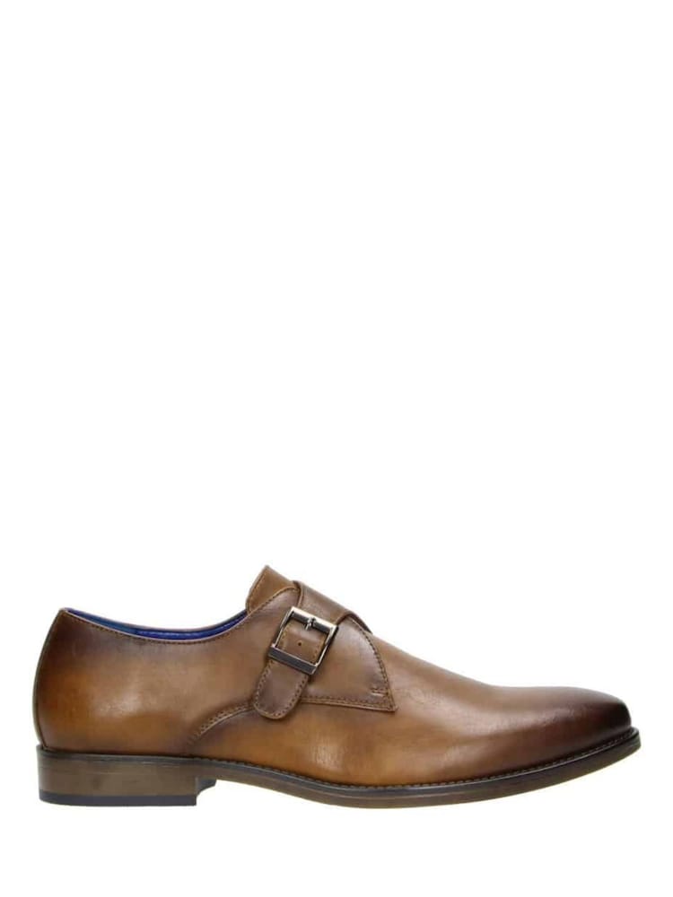 Novo Brown Napoleon Single Buckle Monk Shoes - Image 2 of 4