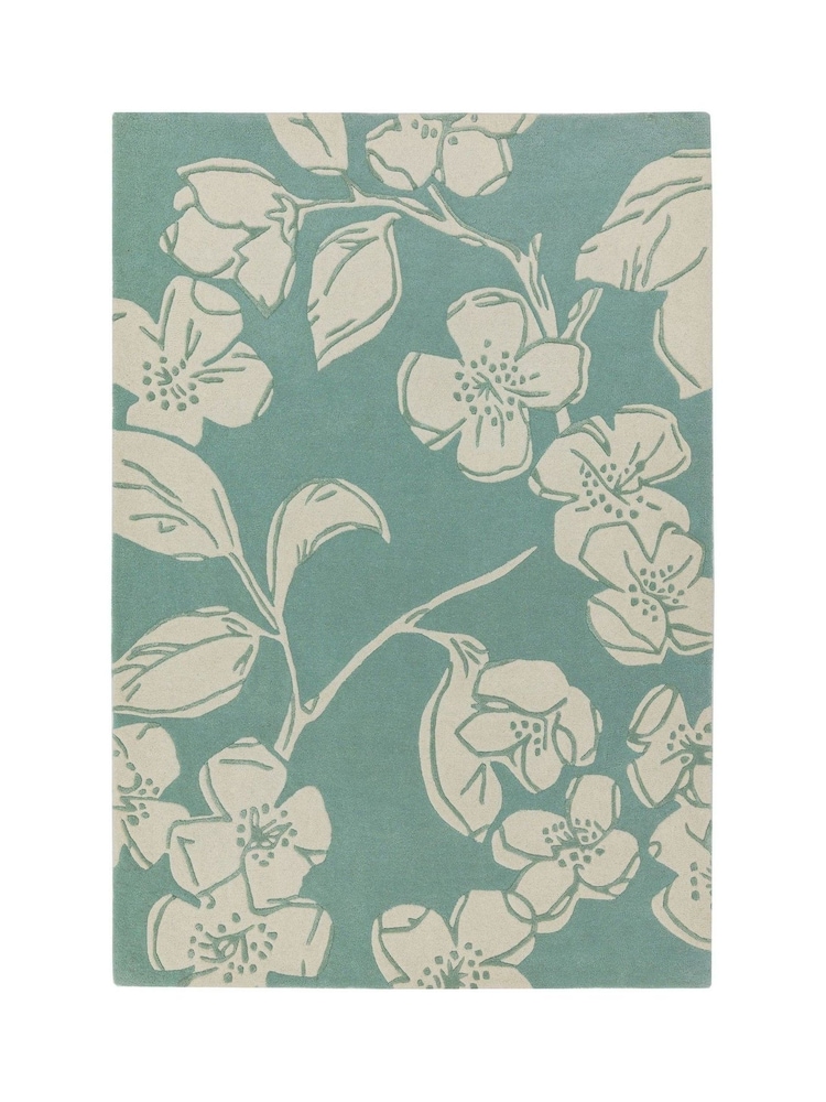 Asiatic Rugs Blue Matrix Floral Wool Rich Rug - Image 2 of 4