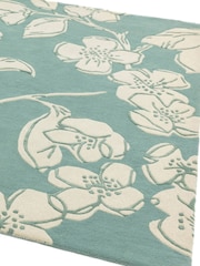 Asiatic Rugs Blue Matrix Floral Wool Rich Rug - Image 3 of 4