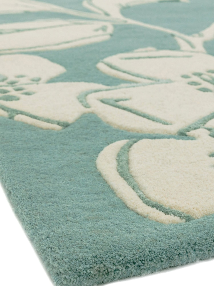 Asiatic Rugs Blue Matrix Floral Wool Rich Rug - Image 4 of 4