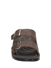 Novo Brown NOBLE Sporty Double Strap Buckle Sandal - Image 3 of 4
