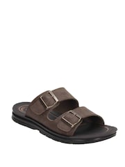Novo Brown NOBLE Sporty Double Strap Buckle Sandal - Image 4 of 4