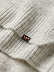 Grau - Superdry Oversize-Pullover mit V-Ausschnitt - Bild 5 von 6