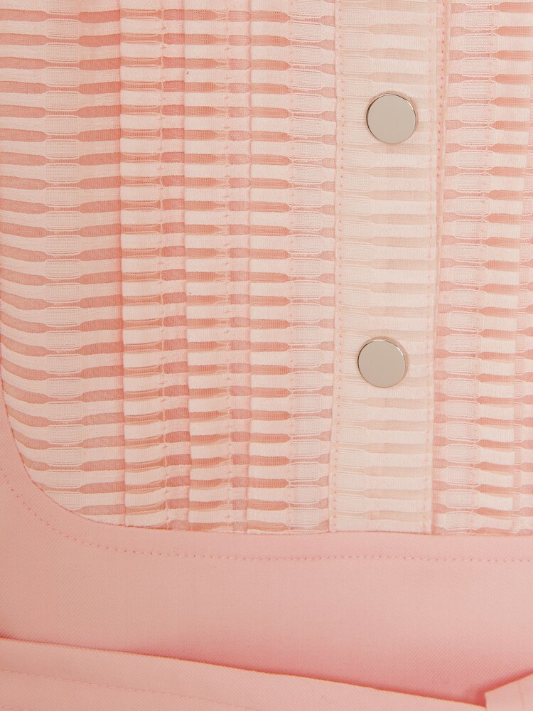 Reiss Pink Wren 4-9 yrs Collared Belted Short Sleeve Dress - Image 5 of 5