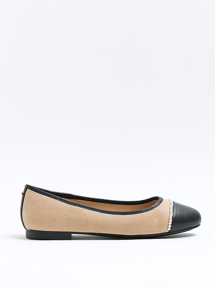 River Island Ballerinas mit Perlenverzierung - Bild 1 von 5
