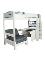 Kids Avenue White Urban Grey High Sleeper - Image 3 of 4