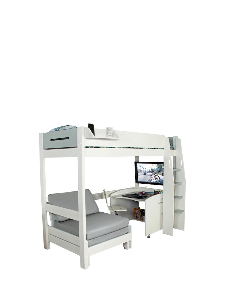 Kids Avenue White Urban Grey High Sleeper - Image 5 of 5