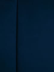 Soft Velvet Navy Blue Mayfair Upholstered Hotel Bed Frame with Ottoman Storage Bedside Tables and Lights - Image 12 of 12