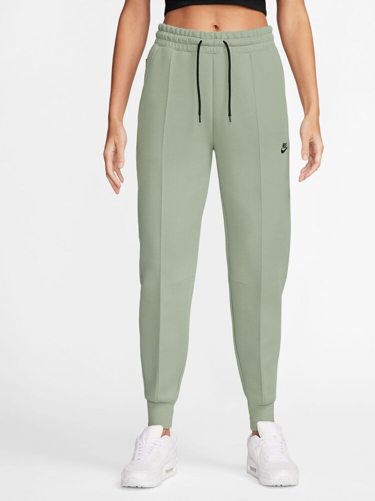Nike Sage Green Tech Fleece Mid Rise Joggers - Image 1 of 3