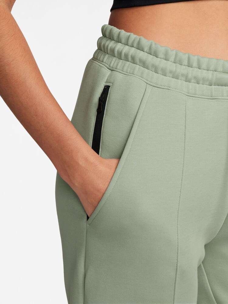 Nike Sage Green Tech Fleece Mid Rise Joggers - Image 3 of 3
