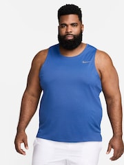 Nike Dark Blue Dri-FIT Miler Running Vest Top - Image 1 of 6