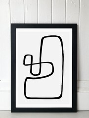 East End Prints Black Wanderdraw III by Rafael Farias Print - Image 1 of 4