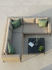 Maze Mink Brown Garden Eve Corner Sofa In All Weather Fabric - Image 3 of 6