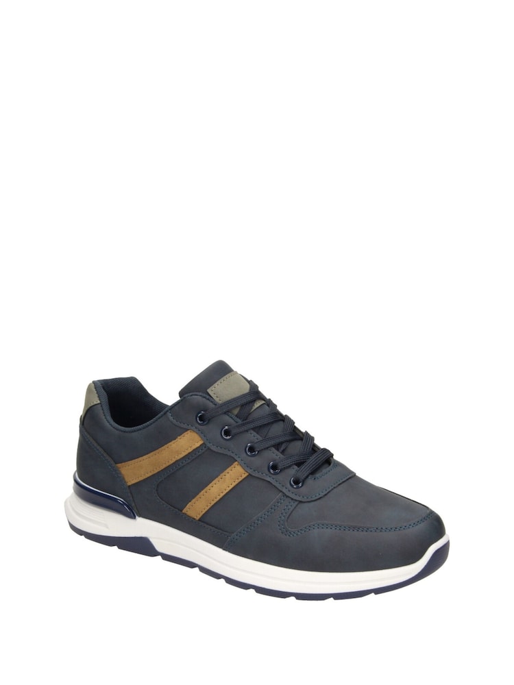 Novo Blue Newport Casual Lace Up Trainer Shoes - Image 4 of 4 Novo Blue Newport Casual Lace Up Trainer Shoes - Image 4 of 4