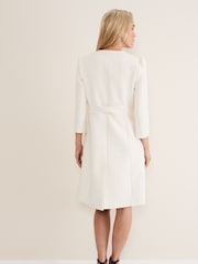 Phase Eight Neutral Venita Bow Long Jacket - Image 2 of 6