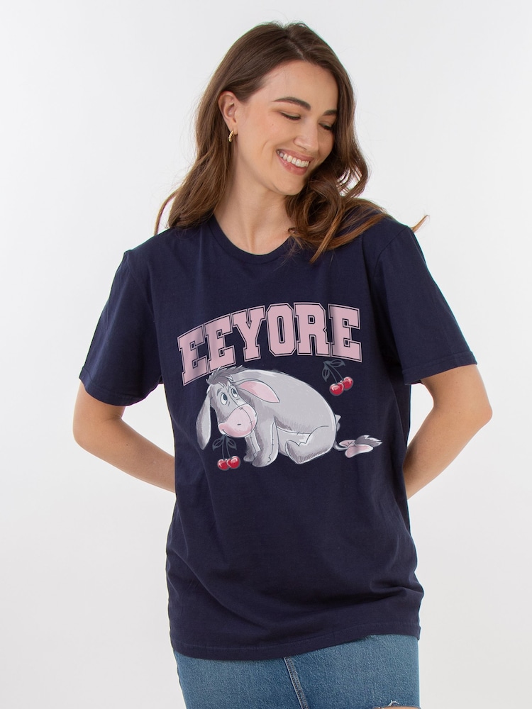Brands In Blue Disney Winnie The Pooh Eeyore Blossom T-Shirt - Image 1 of 5 Brands In Blue Disney Winnie The Pooh Eeyore Blossom T-Shirt - Image 1 of 5
