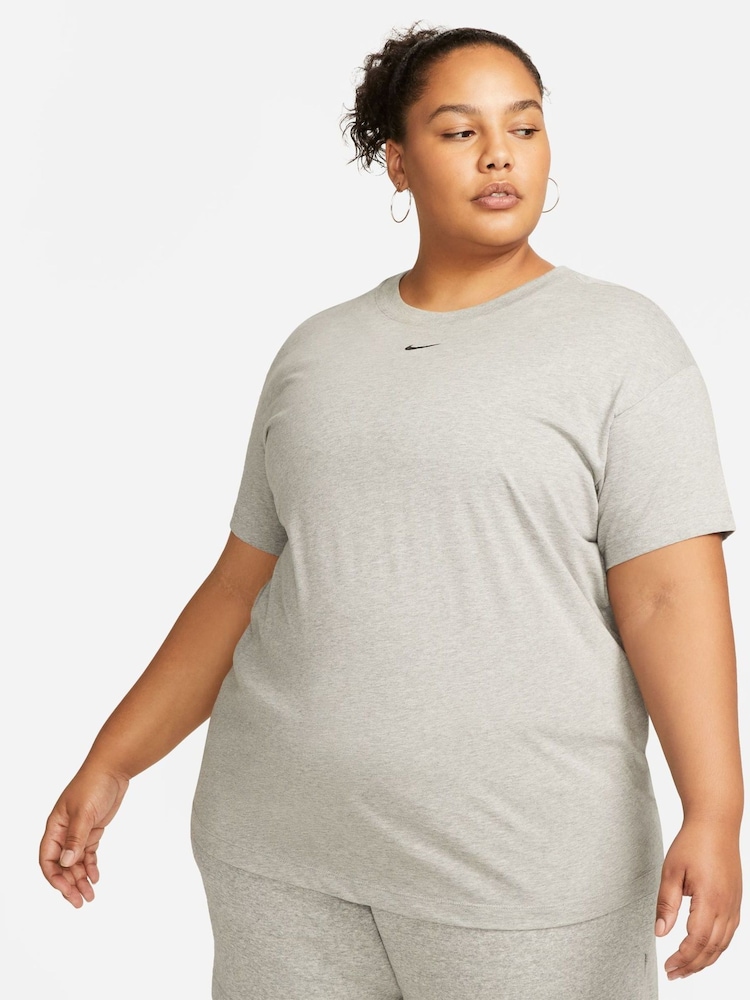 Nike Grey Curve Sportswear Essential T-Shirt - Image 1 of 5