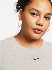 Nike Grey Curve Sportswear Essential T-Shirt - Image 3 of 5