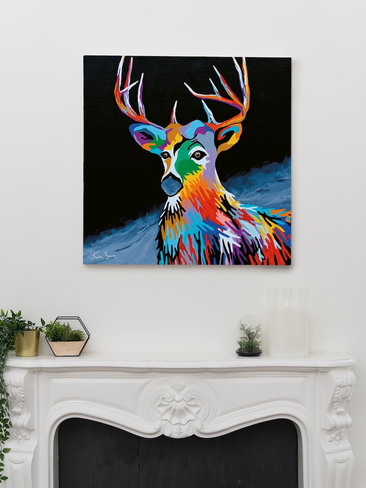 Steven Brown Art Blue Donald McDeer Medium Canvas Print - Image 1 of 4