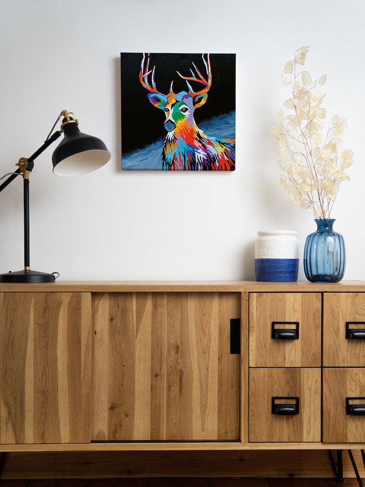 Steven Brown Art Blue Donald McDeer Medium Canvas Print - Image 2 of 4