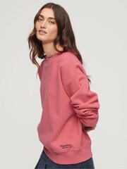 Pink - Superdry Relaxed Fit Essential Logo Sweatshirt - Bild 1 von 6