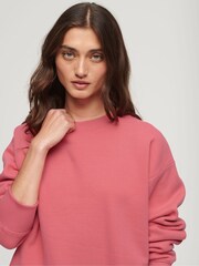 Pink - Superdry Relaxed Fit Essential Logo Sweatshirt - Bild 3 von 6