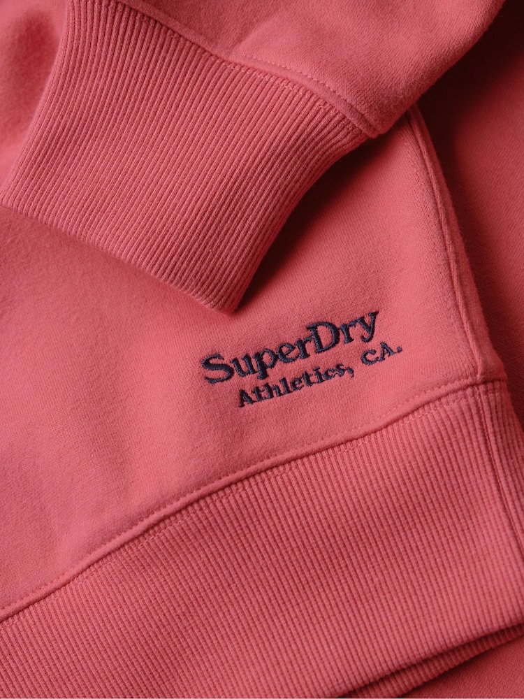 Pink - Superdry Relaxed Fit Essential Logo Sweatshirt - Bild 6 von 6