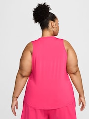 Nike Bright Pink Curve One Classic Dri-FIT Fitness Tank Top - Image 2 of 5