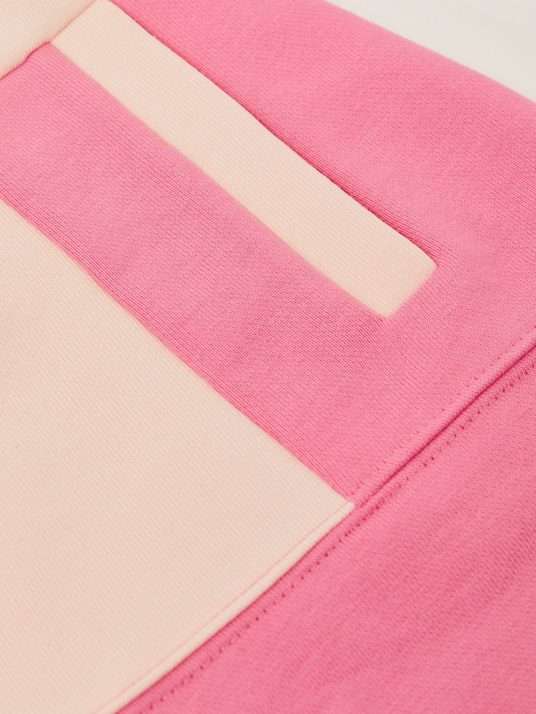 Reiss Pink Macey 9-14 yrs Colourblock Cotton Drawstring Skirt - Image 6 of 6