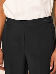 Black Tailored Elastic Back Bootcut Leg Trousers - Image 4 of 6