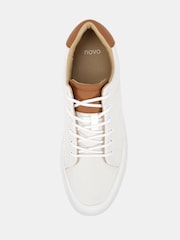 Novo White Nevada  Lace Up Trainers - Image 5 of 6
