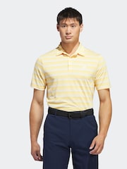 adidas Golf Two Colour Striped Polo Shirt - Image 1 of 7