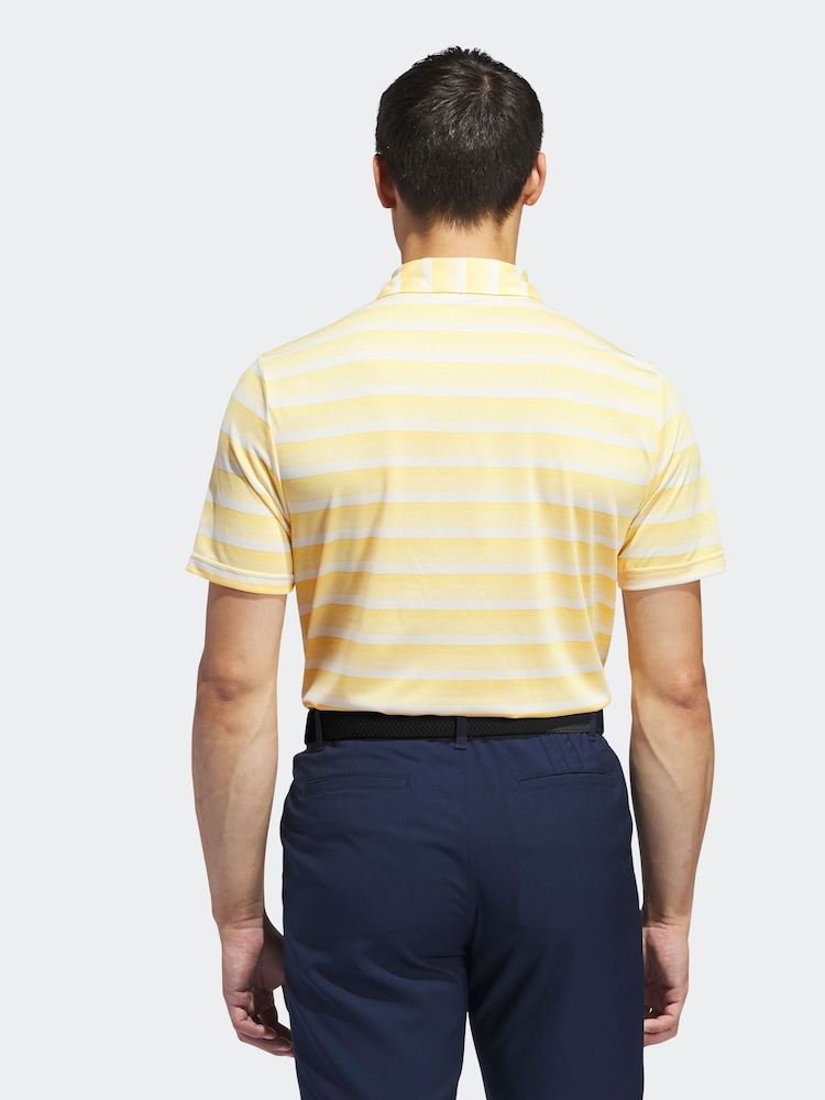 adidas Golf Two Colour Striped Polo Shirt - Image 2 of 7