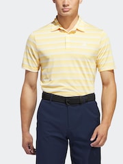adidas Golf Two Colour Striped Polo Shirt - Image 3 of 7