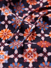 Superdry White Printed Flared Woven Top - Image 5 of 5