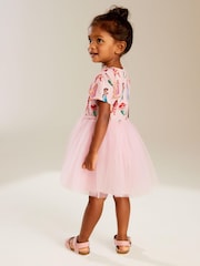 Pink Short Sleeve Disney Princess Twofer Dress (3mths-7yrs) - Image 3 of 8