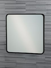 Showerdrape Black Shoreditch Square Metal Framed Bathroom Mirror - Image 1 of 4