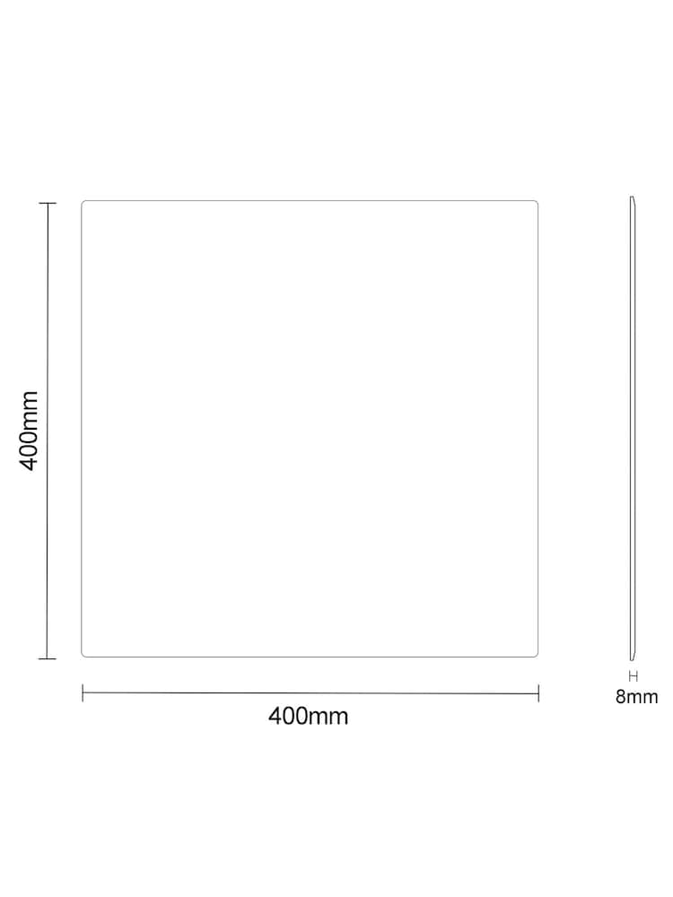 Showerdrape Black Shoreditch Square Metal Framed Bathroom Mirror - Image 4 of 4