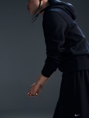 Nike Black Mini Phoenix Fleece Swoosh Pullover Hoodie - Image 5 of 6