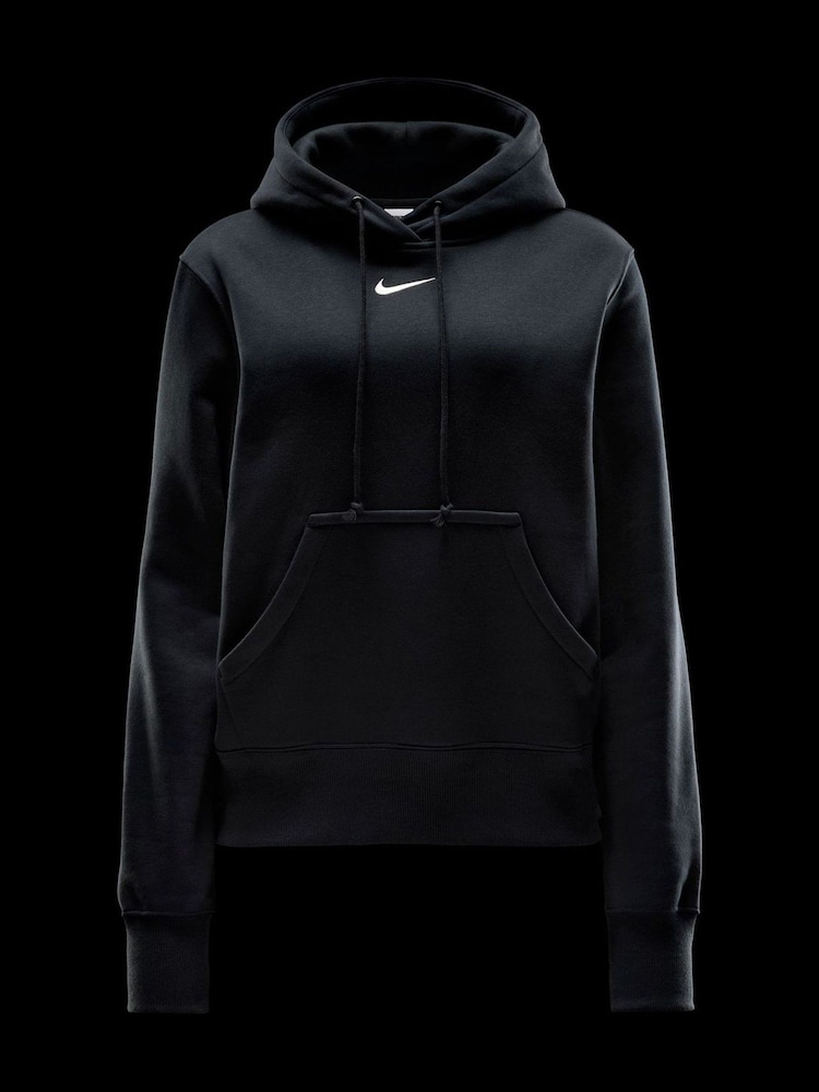 Nike Black Mini Phoenix Fleece Swoosh Pullover Hoodie - Image 6 of 6