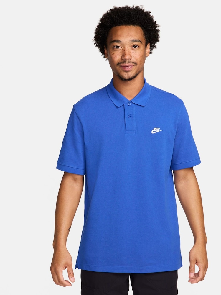 Nike Royal Blue Club Short Sleeve Polo Shirt - Image 1 of 7 Nike Royal Blue Club Short Sleeve Polo Shirt - Image 1 of 7