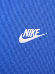 Ярко-синий - Рубашка поло с короткими рукавами Nike Club - Изображение 7 из 7