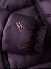Superdry Purple Sports Puffer Bomber Jacket - Image 5 of 6