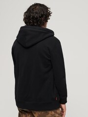 Superdry Black Essential Logo Zip-Up Hoodie - Image 2 of 6