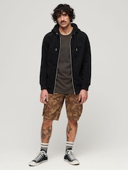Superdry Black Essential Logo Zip-Up Hoodie - Image 3 of 6
