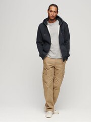 Синий меланж - Худи на молнии с логотипом Superdry Essential - Image 2 of 6