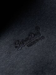 Синий меланж - Худи на молнии с логотипом Superdry Essential - Image 6 of 6