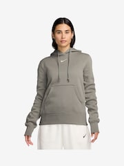 Nike Khaki Green Mini Phoenix Fleece Swoosh Pullover Hoodie - Image 1 of 3