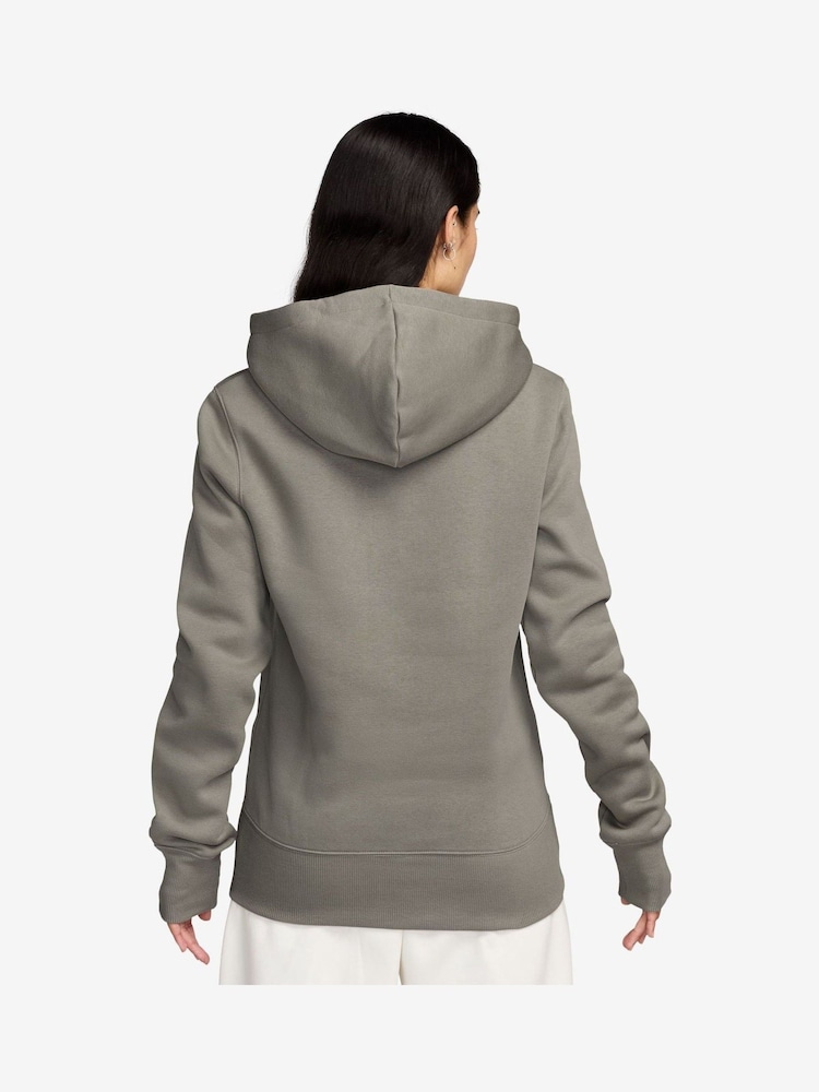 Nike Khaki Green Mini Phoenix Fleece Swoosh Pullover Hoodie - Image 2 of 3